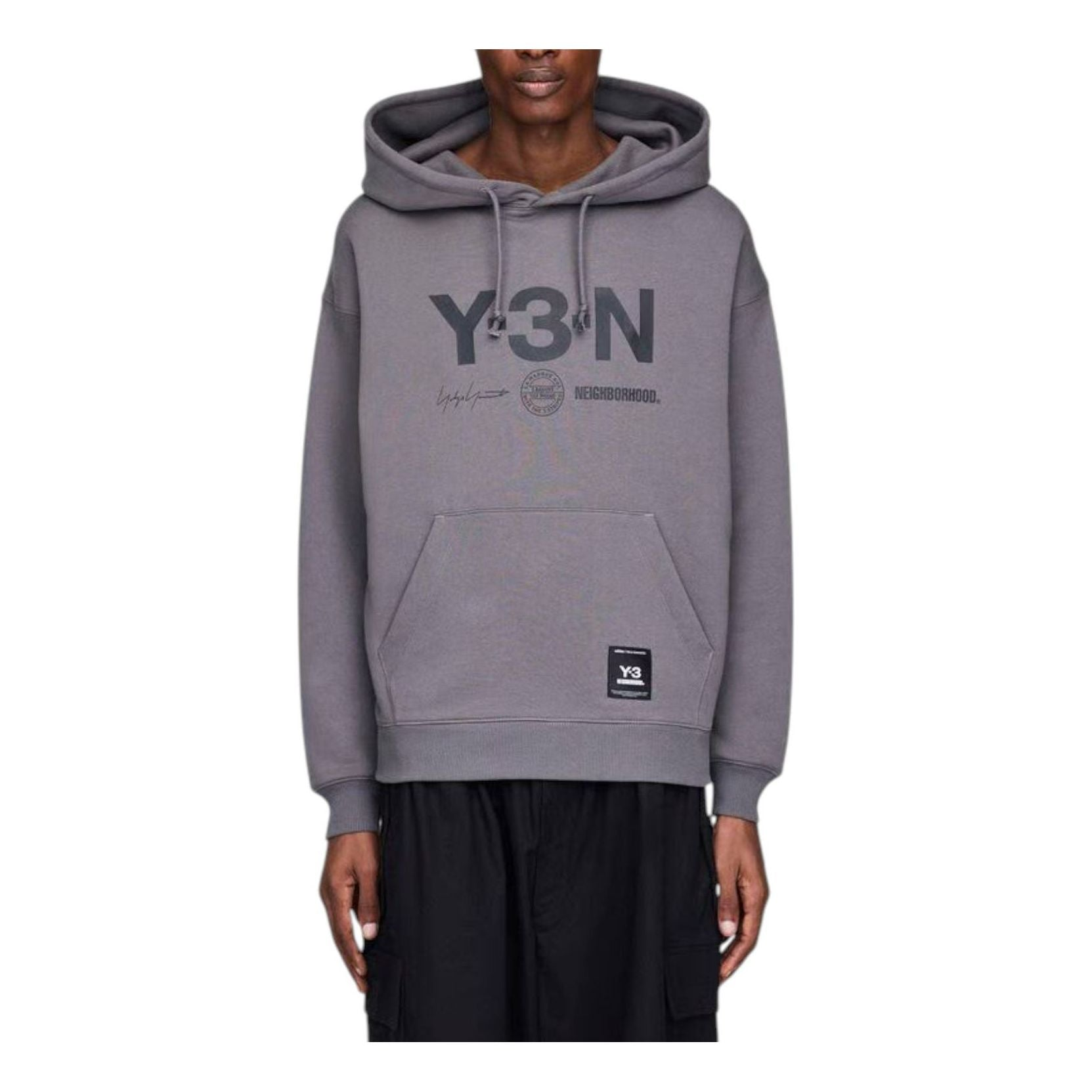 Alternative view of Áo Adidas Y-3 x Neighborhood Relaxed Hoodie 'Grey' JX7462