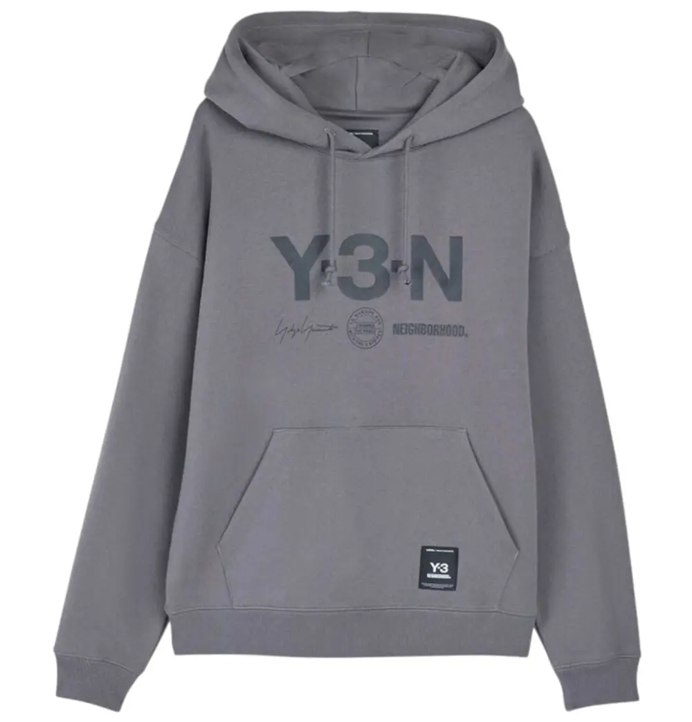 Áo Adidas Y-3 x Neighborhood Relaxed Hoodie 'Grey' JX7462