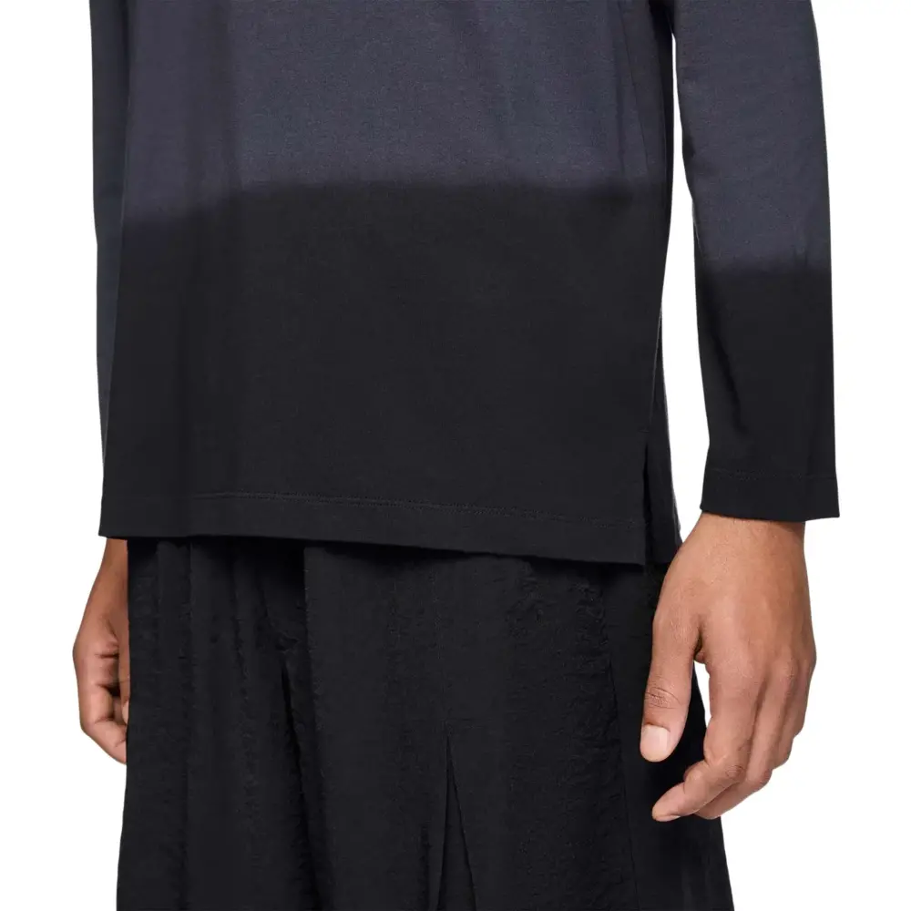 Áo adidas Y3 Dipped Longsleeve Top 'Night Grey' KQ9780 - Ảnh 4