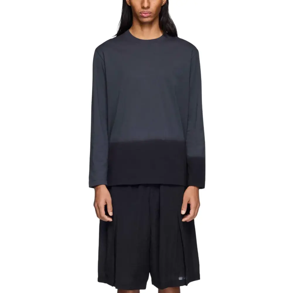 Áo adidas Y3 Dipped Longsleeve Top 'Night Grey' KQ9780 - Ảnh 3