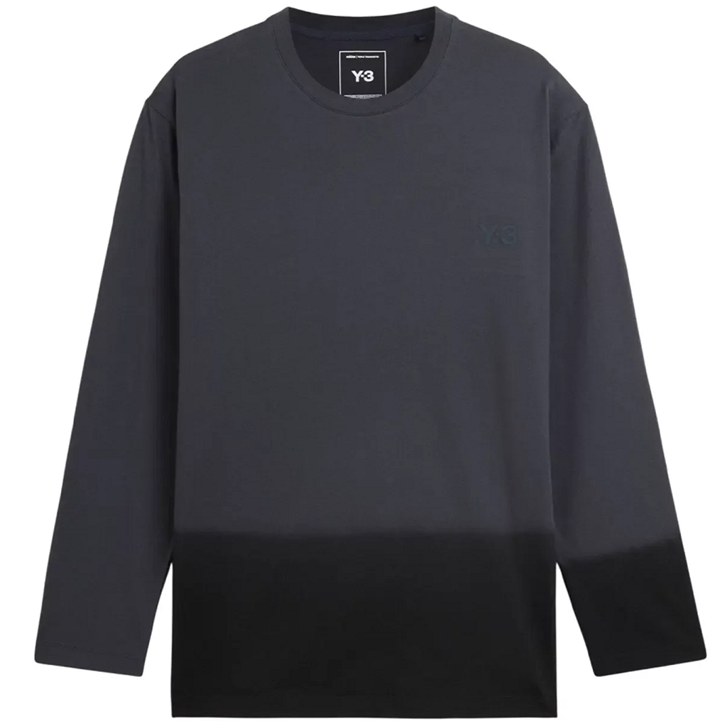 Áo adidas Y3 Dipped Longsleeve Top 'Night Grey' KQ9780