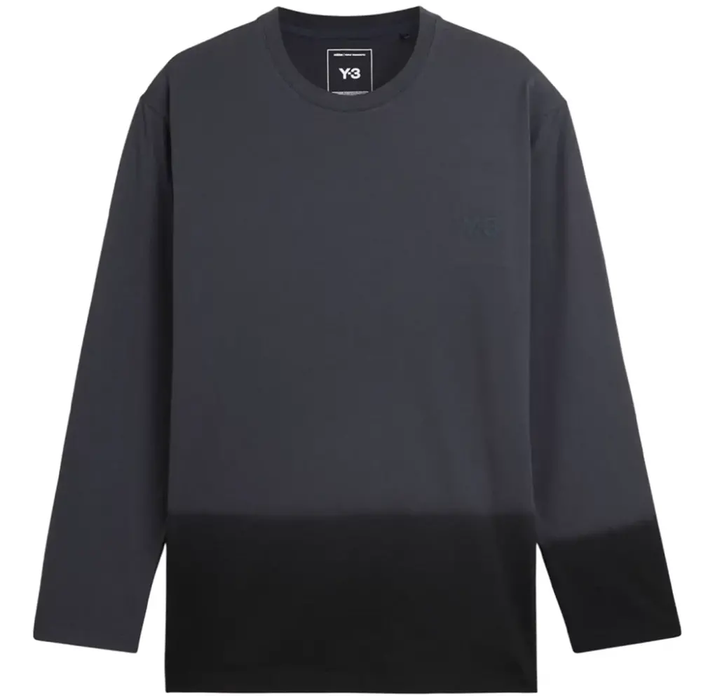 Áo adidas Y3 Dipped Longsleeve Top 'Night Grey' KQ9780