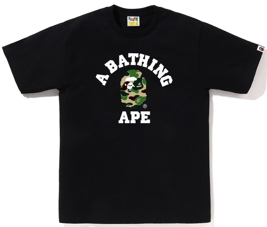 Áo Bape Abc Camo College Tee 'Black' 0ZXTEM004101Q