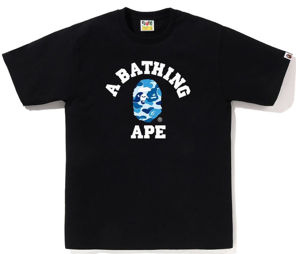 Áo Bape Abc Camo College Tee 'Black' 0ZXTEM004101Q
