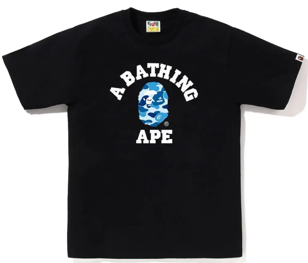 Áo Bape Abc Camo College Tee 'Black' 0ZXTEM004101Q