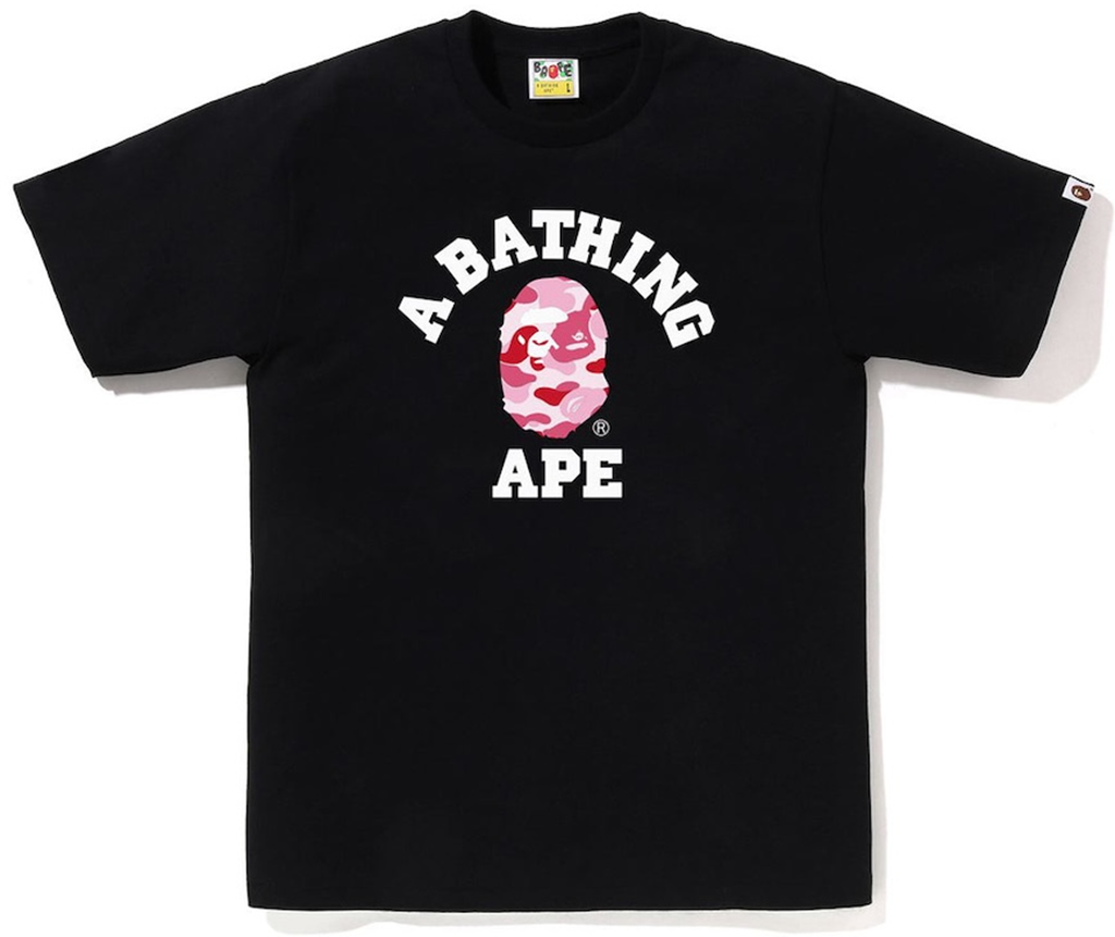 Áo Bape Abc Camo College Tee 'Black' 0ZXTEM004101Q