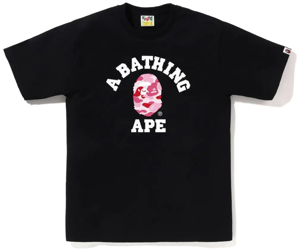 Áo Bape Abc Camo College Tee 'Black' 0ZXTEM004101Q