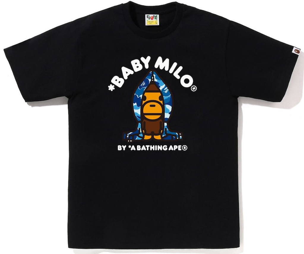 Áo Bape Abc Camo Milo Hoodie Tee 'Black' 0ZXTEMX00510Q