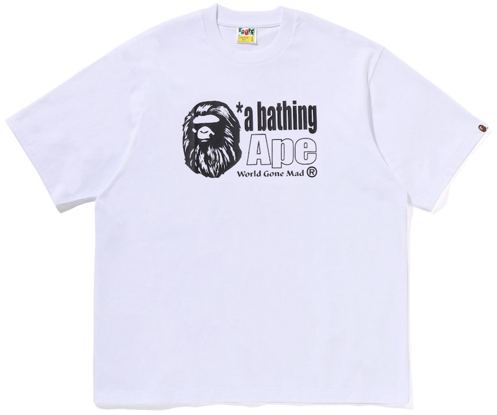 Áo Bape Ape Head Logo Relaxed Fit Tee 'White' 0ZXTEM318101Q