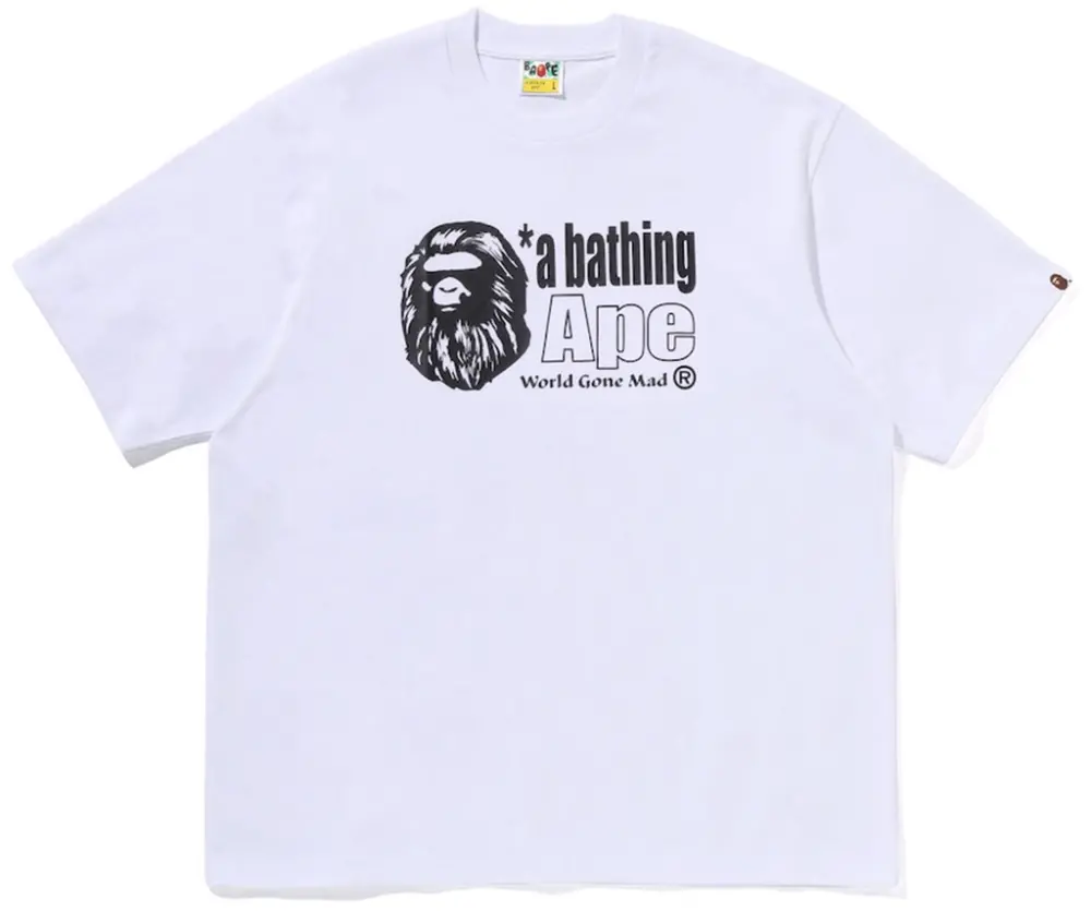 Áo Bape Ape Head Logo Relaxed Fit Tee 'White' 0ZXTEM318101Q