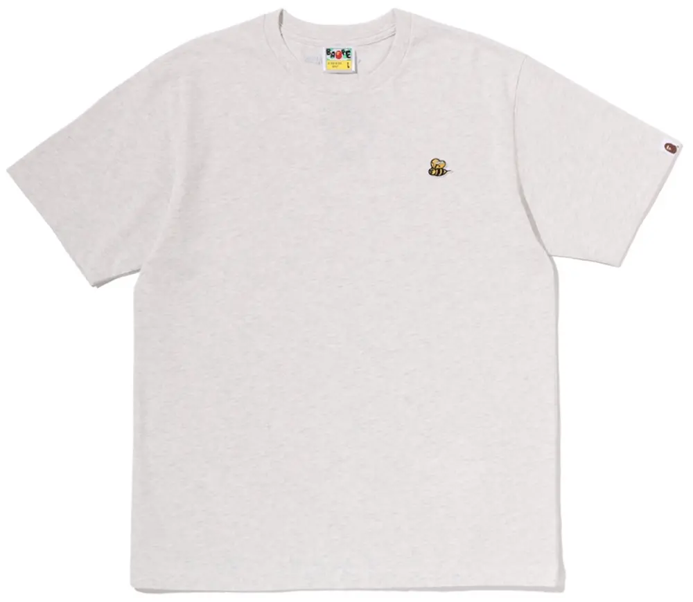 Áo Bape Bee One Point Tee 'White' 0ZXTEM302101Q