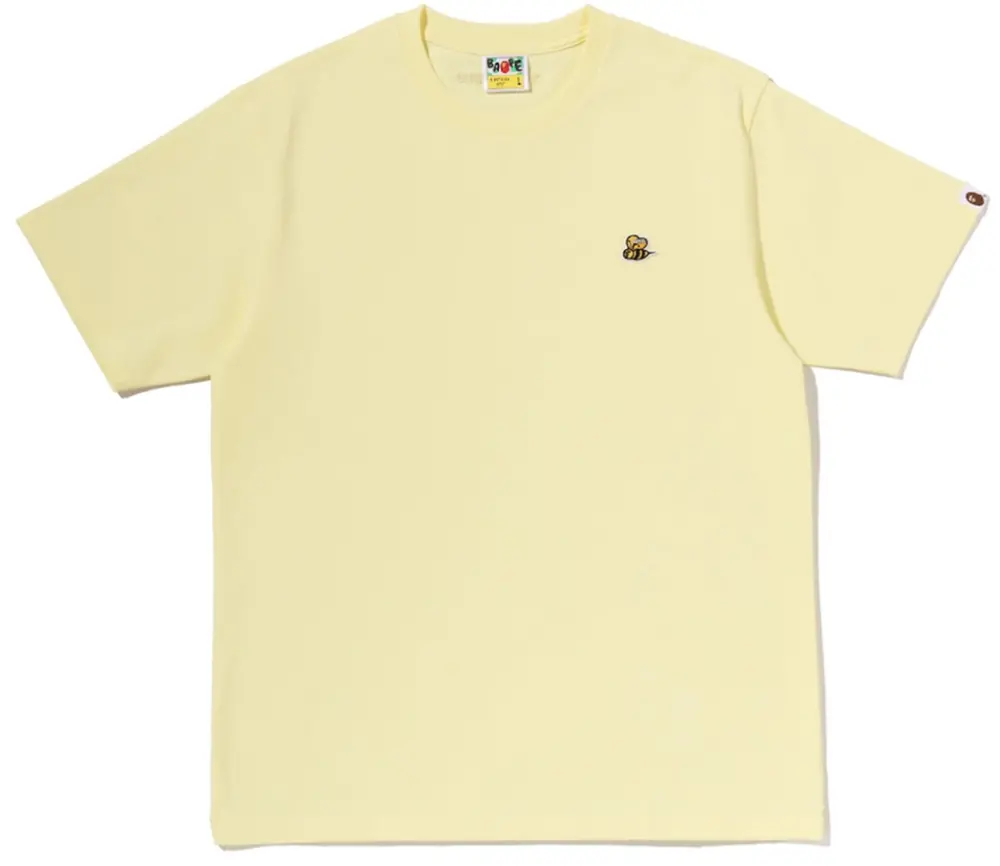Áo Bape Bee One Point Tee 'Yellow' 0ZXTEM302101Q