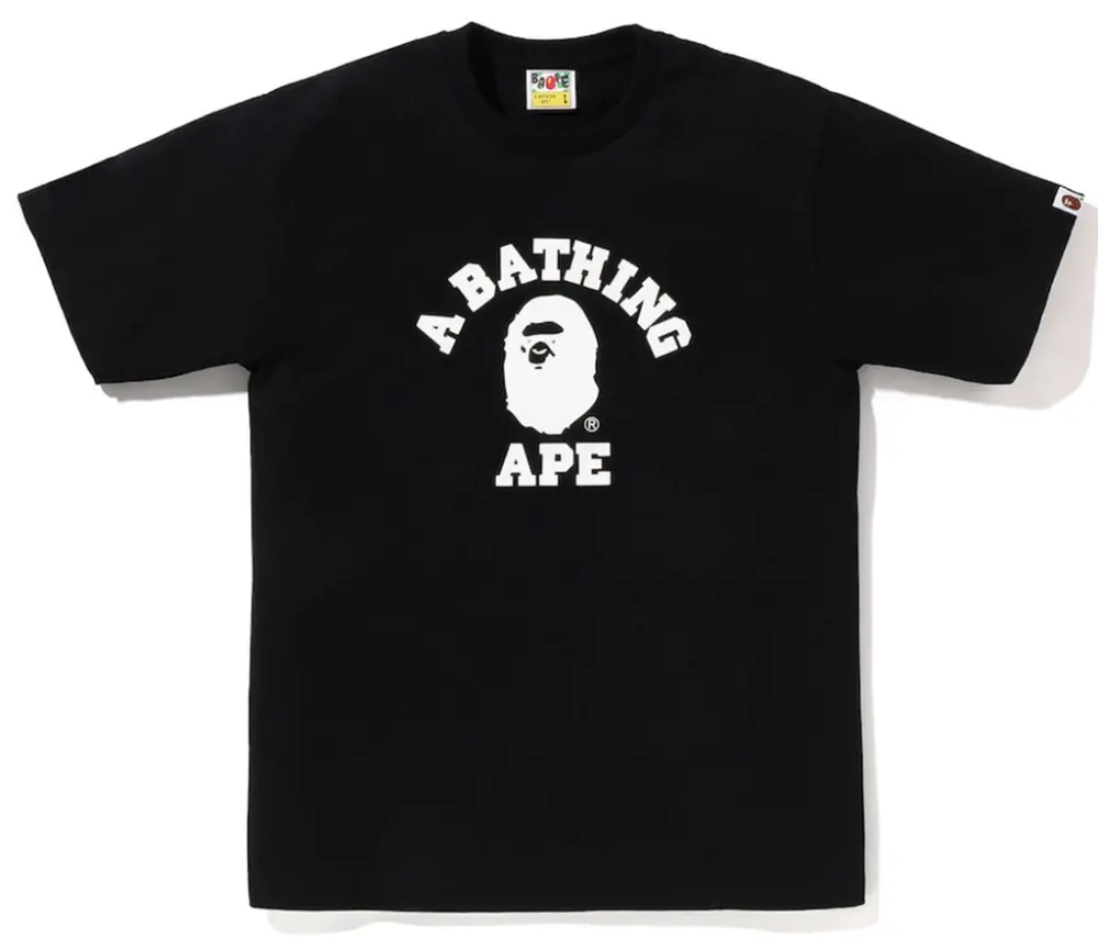 Áo Bape Crystal Stone Eye College Tee 'Black' 0ZXTEM350101Q