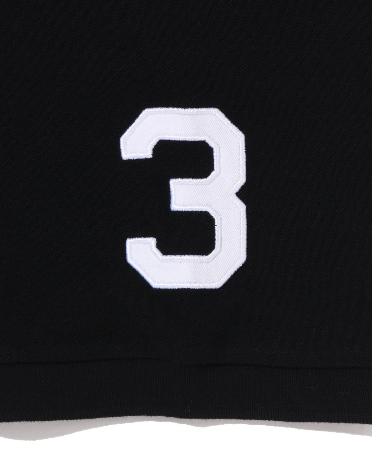 Alternative view of Áo Bape Large Ape Head Relaxed Fit Polo 'Black' 0ZXPOM003121Q