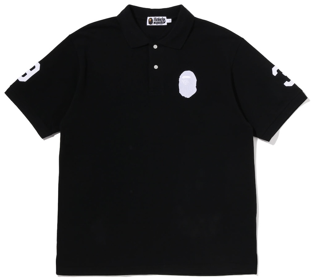 Áo Bape Large Ape Head Relaxed Fit Polo 'Black' 0ZXPOM003121Q