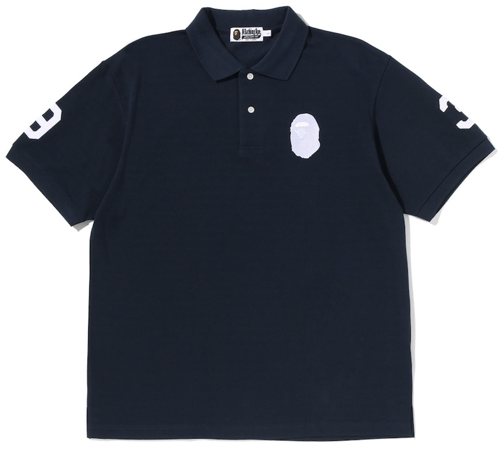 Áo Bape Large Ape Head Relaxed Fit Polo 'Navy' 0ZXPOM003121Q