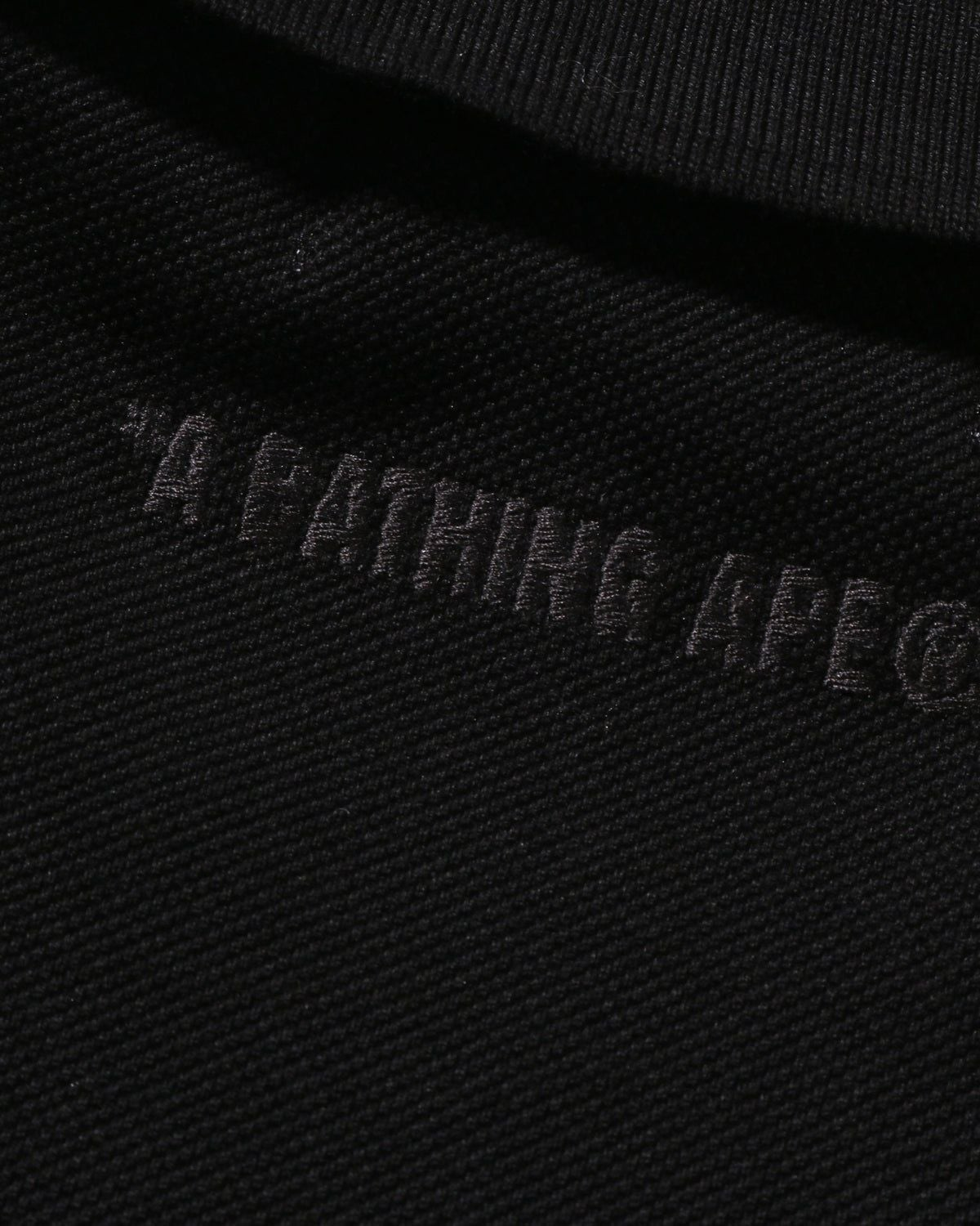 Alternative view of Áo Bape One Point Regular Fit Polo Shirt 'Black' 0ZXPOM301121Q