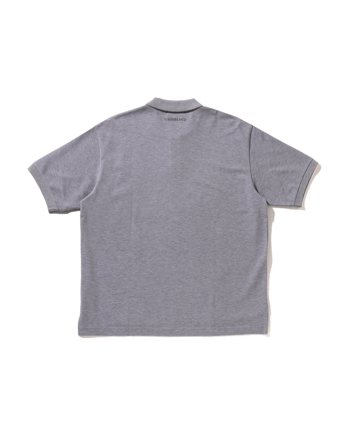 Áo Bape One Point Regular Fit Polo Shirt 'Grey' 0ZXPOM301121Q - Ảnh 4
