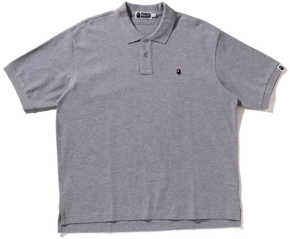 Áo Bape One Point Regular Fit Polo Shirt 'Grey' 0ZXPOM301121Q