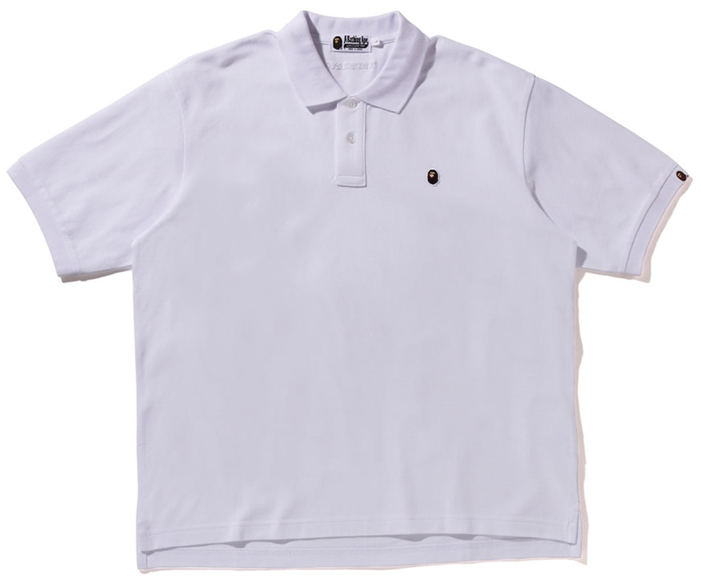 Áo Bape One Point Regular Fit Polo Shirt 'White' 0ZXPOM301121Q