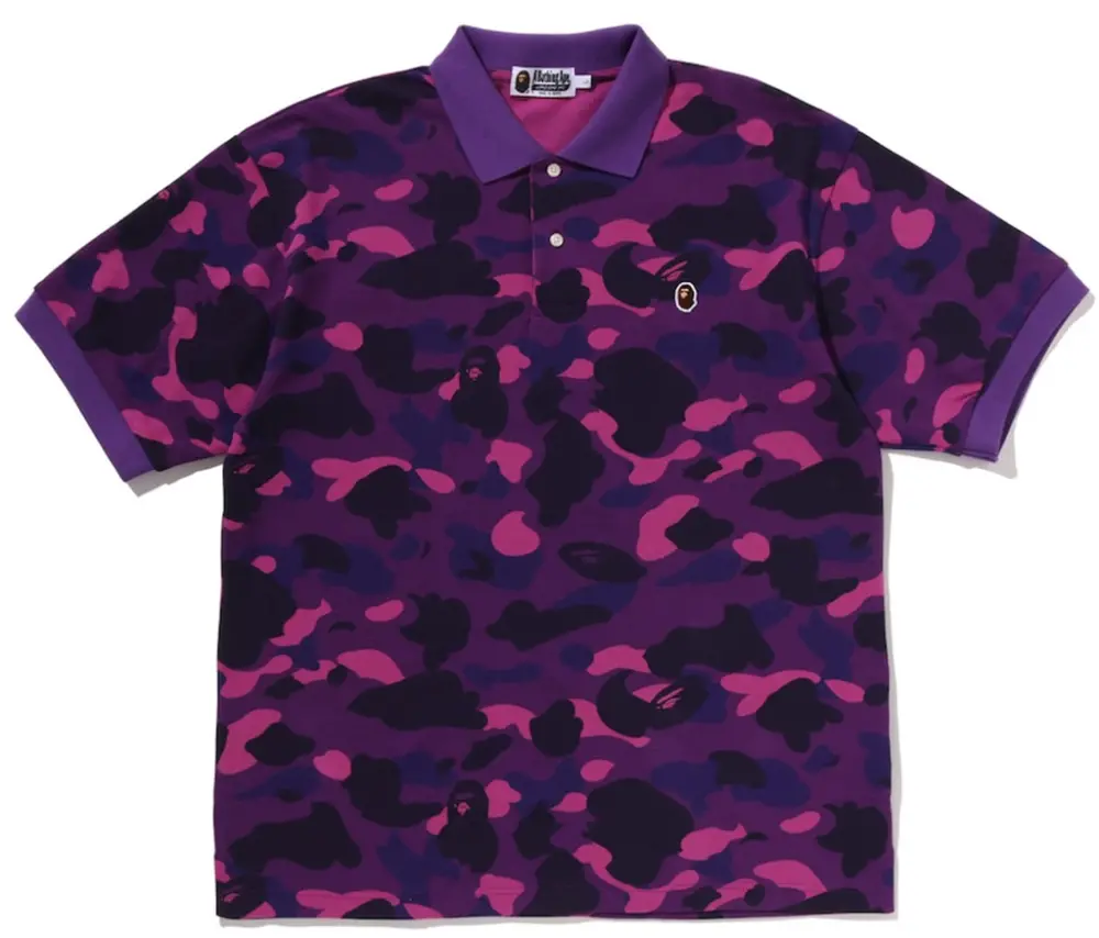 Áo Bape One Point Relaxed Fit Polo 0ZXPOM004121Q