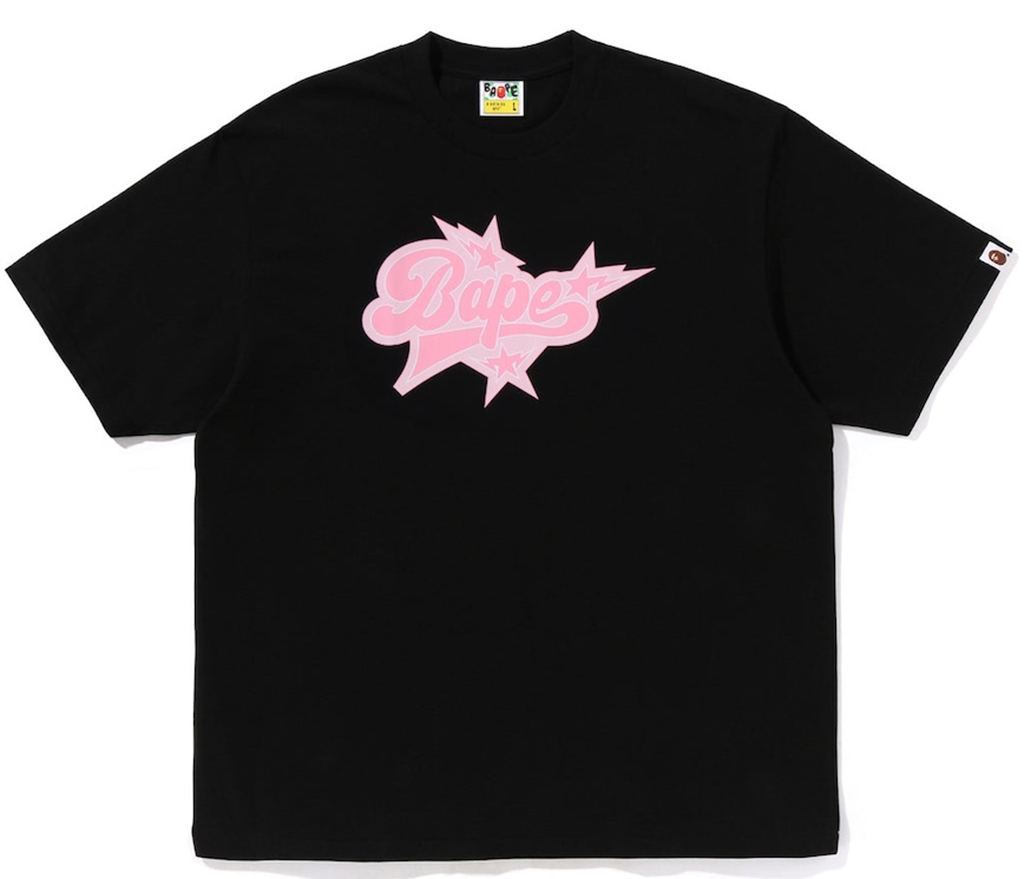 Áo Bape STA Logo Relaxed Fit Tee 'Black' 0ZXTEM333101Q