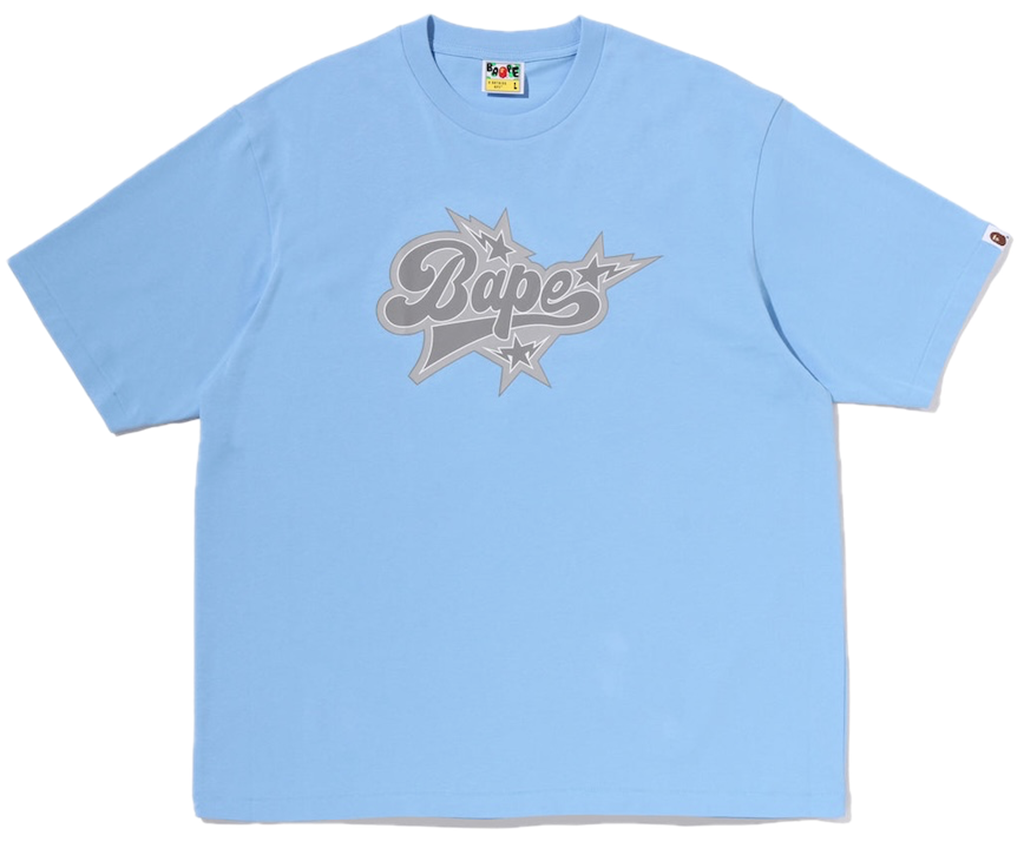 Áo Bape STA Logo Relaxed Fit Tee 'Blue' 0ZXTEM333101Q