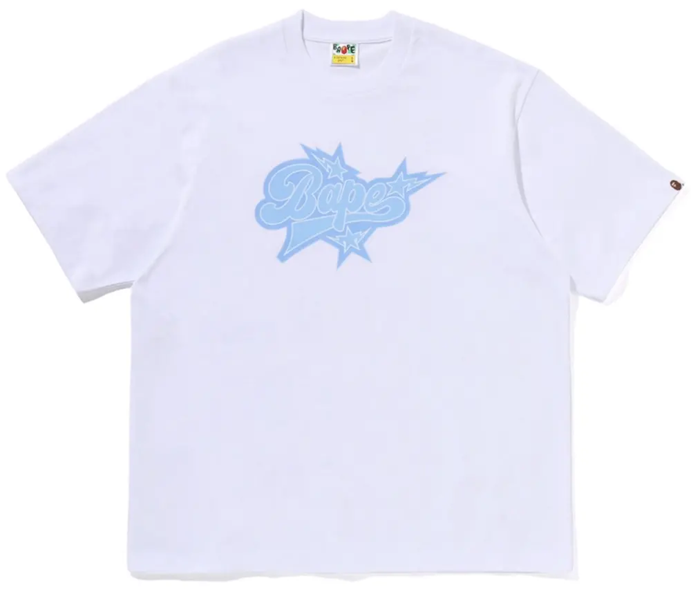 Áo Bape STA Logo Relaxed Fit Tee 'White' 0ZXTEM333101Q