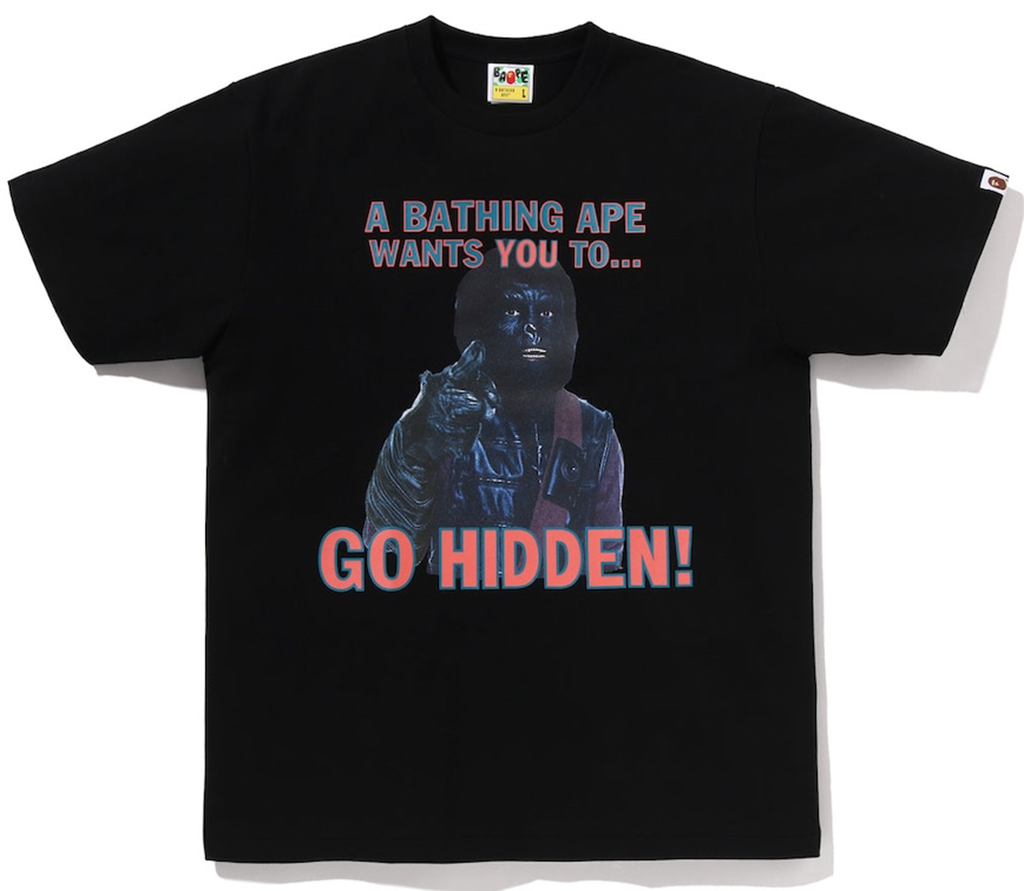 Áo Bape X Hidden Go Hidden Tee 'Black' 0ZXTEM902101Q