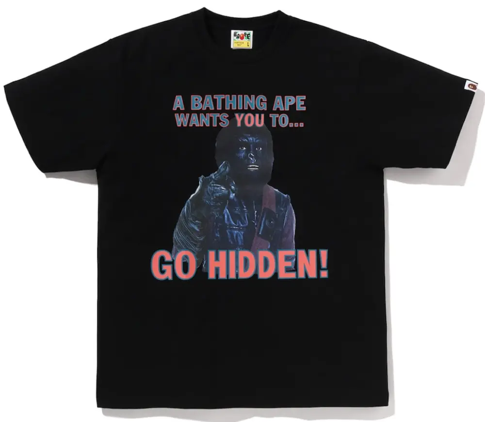 Áo Bape X Hidden Go Hidden Tee 'Black' 0ZXTEM902101Q