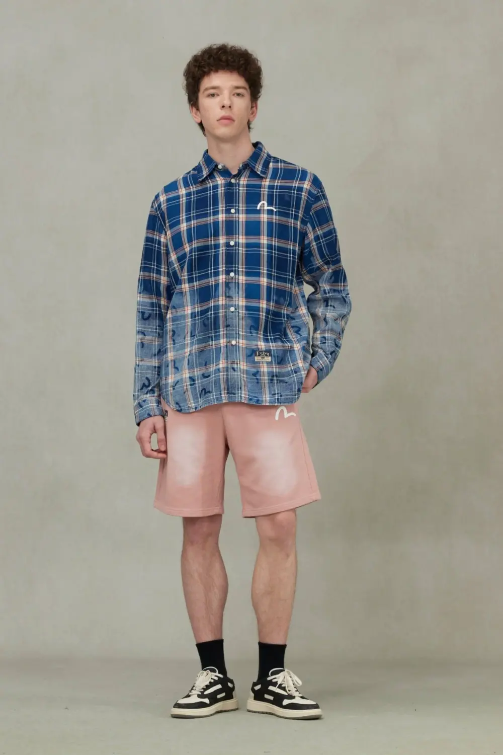 Alternative view of Áo Evisu Allover Seagull Print Shirt 'Blue' 2ESHTM5SL1195RXCT