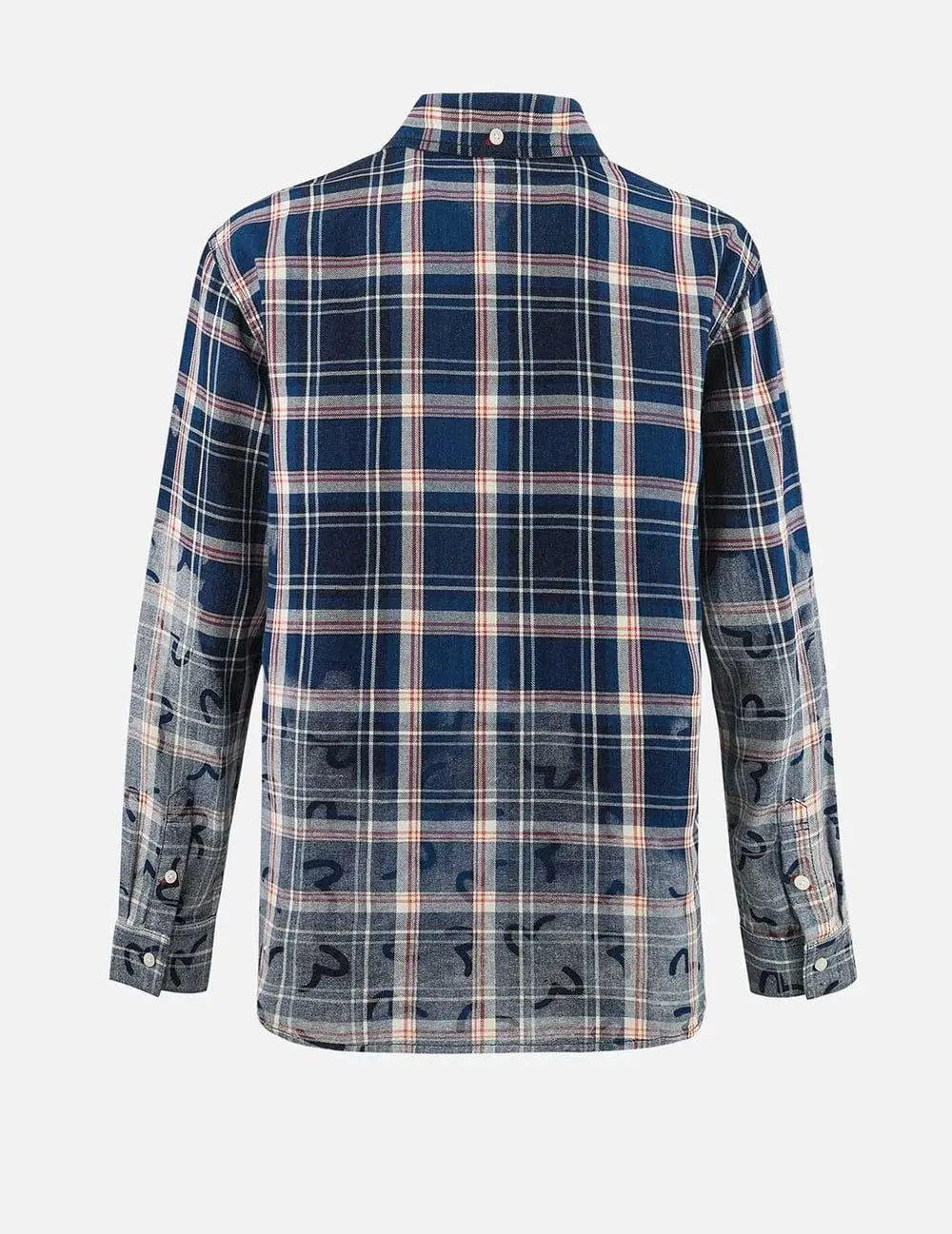 Áo Evisu Allover Seagull Print Shirt 'Blue' 2ESHTM5SL1195RXCT - Ảnh 4