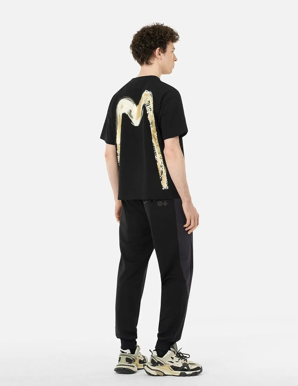 Áo Evisu Artistic Brush Daicock Print 2ESHTM5TS1215RXCT - Ảnh 3