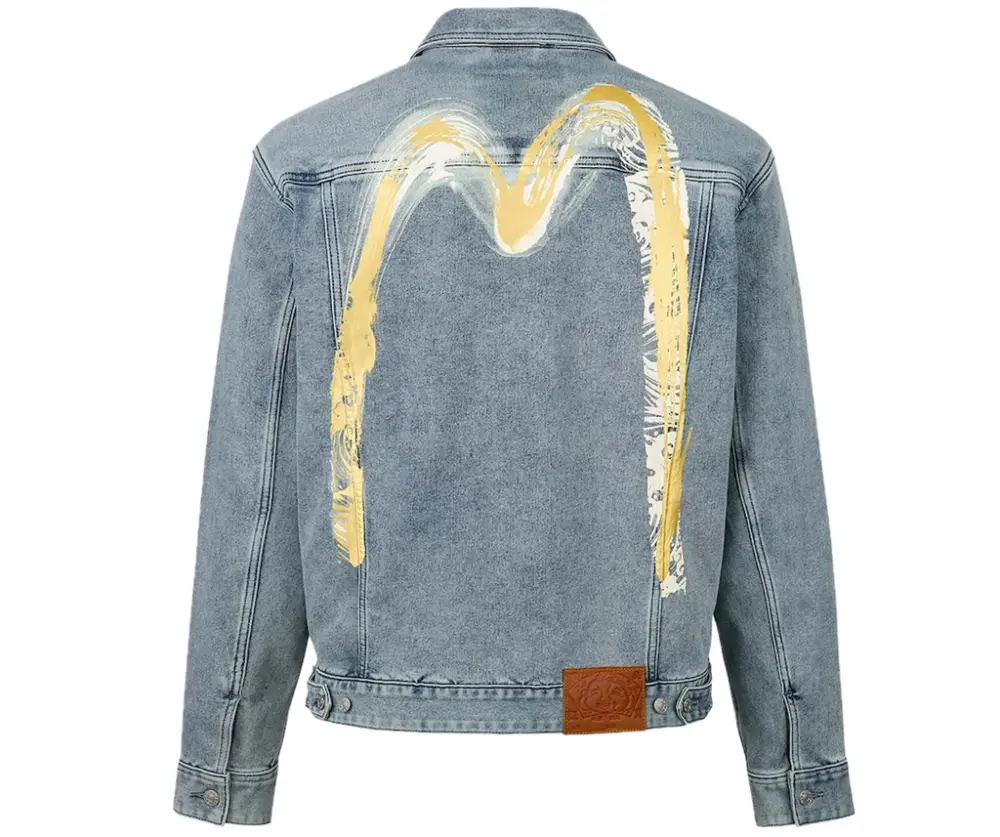 Áo Evisu Artistic Brush Daicock Print 'Indigo' 2ESHTM5DJ1162RXDN