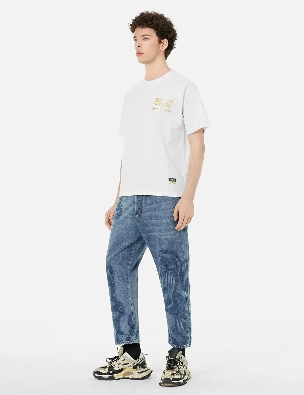 Alternative view of Áo Evisu Artistic Brush Daicock Print 2ESHTM5TS1215RXCT