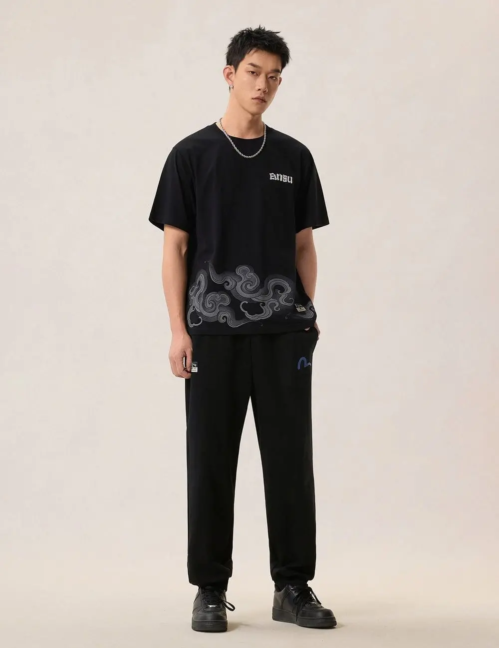 Áo Evisu Cloud Golden Daicock T-shirt 'Black' 2ESHTM6TS1101XXCT - Ảnh 5