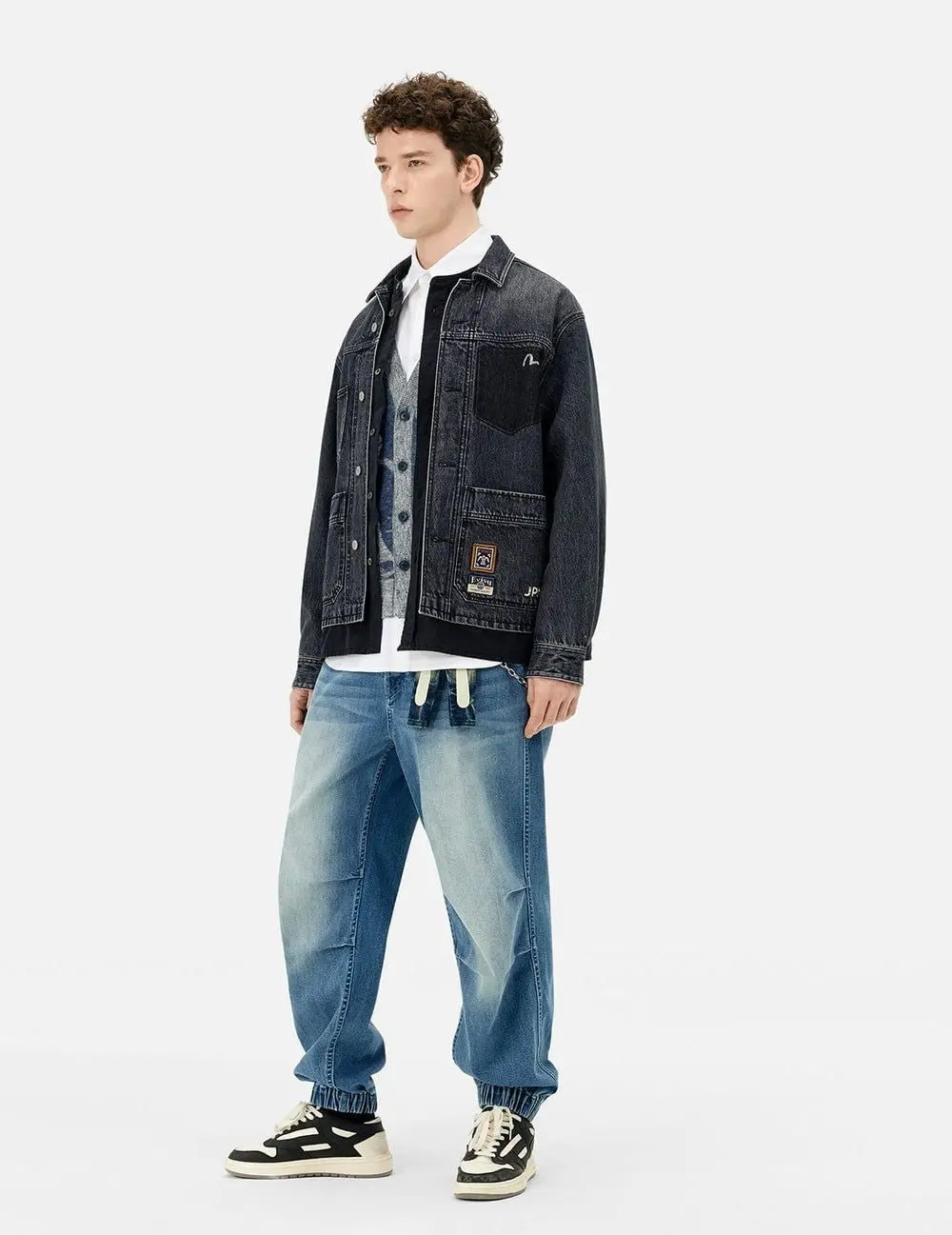 Áo Evisu Daicock and Seagull Print 'Black' 2ESHTM5DJ1048RXDN - Ảnh 3