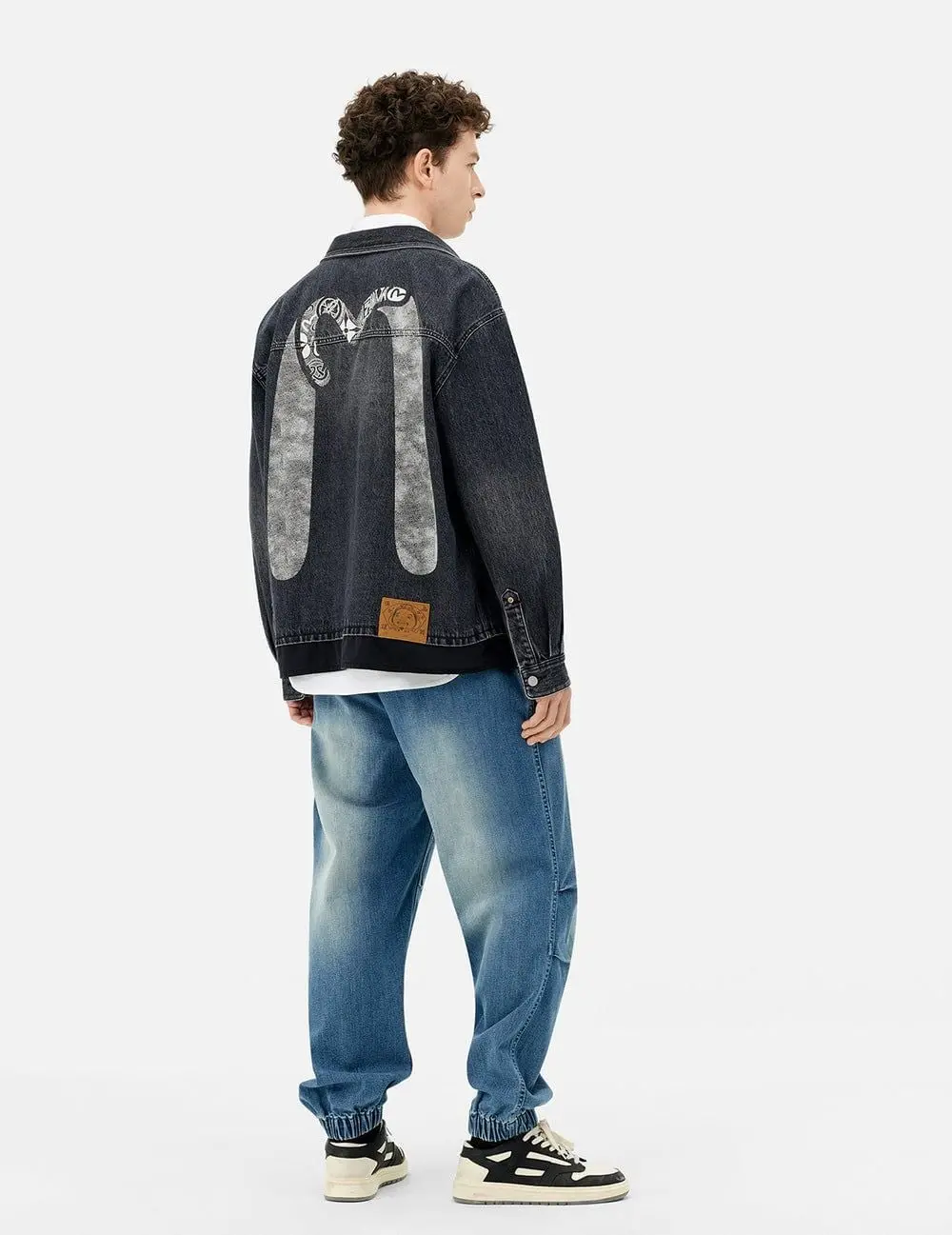 Áo Evisu Daicock and Seagull Print 'Black' 2ESHTM5DJ1048RXDN - Ảnh 4