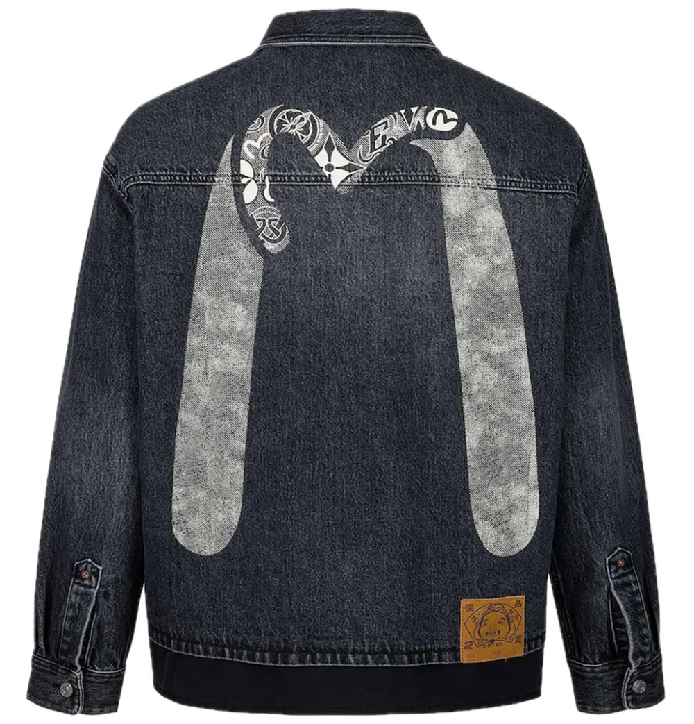 Áo Evisu Daicock and Seagull Print 'Black' 2ESHTM5DJ1048RXDN