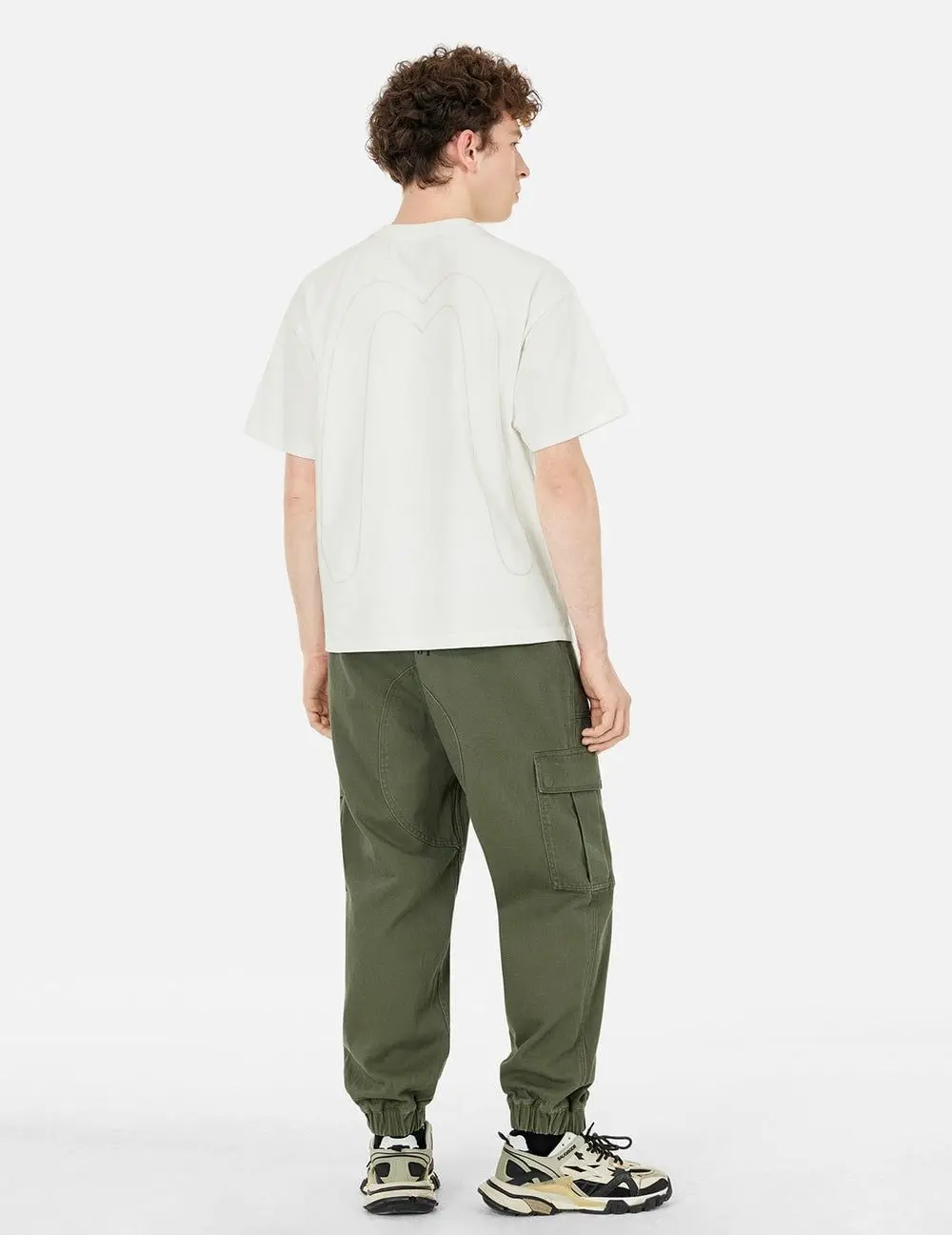 Áo Evisu Daicock Embroidery T-shirt 'White' 2ESHTM5TS7021RXCT - Ảnh 4
