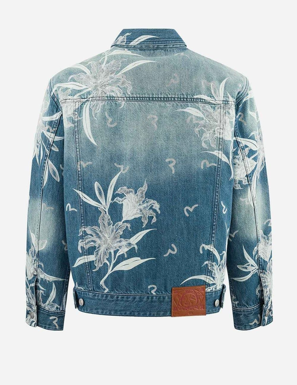 Áo Evisu Floral and Seagull Jacket 'Denim' - Ảnh 4