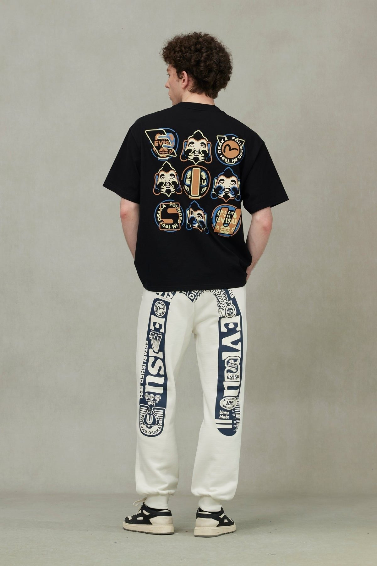 Áo Evisu Godhead And Daruma Print 'Black' 2ESHTM5TS1205LFCT - Ảnh 3