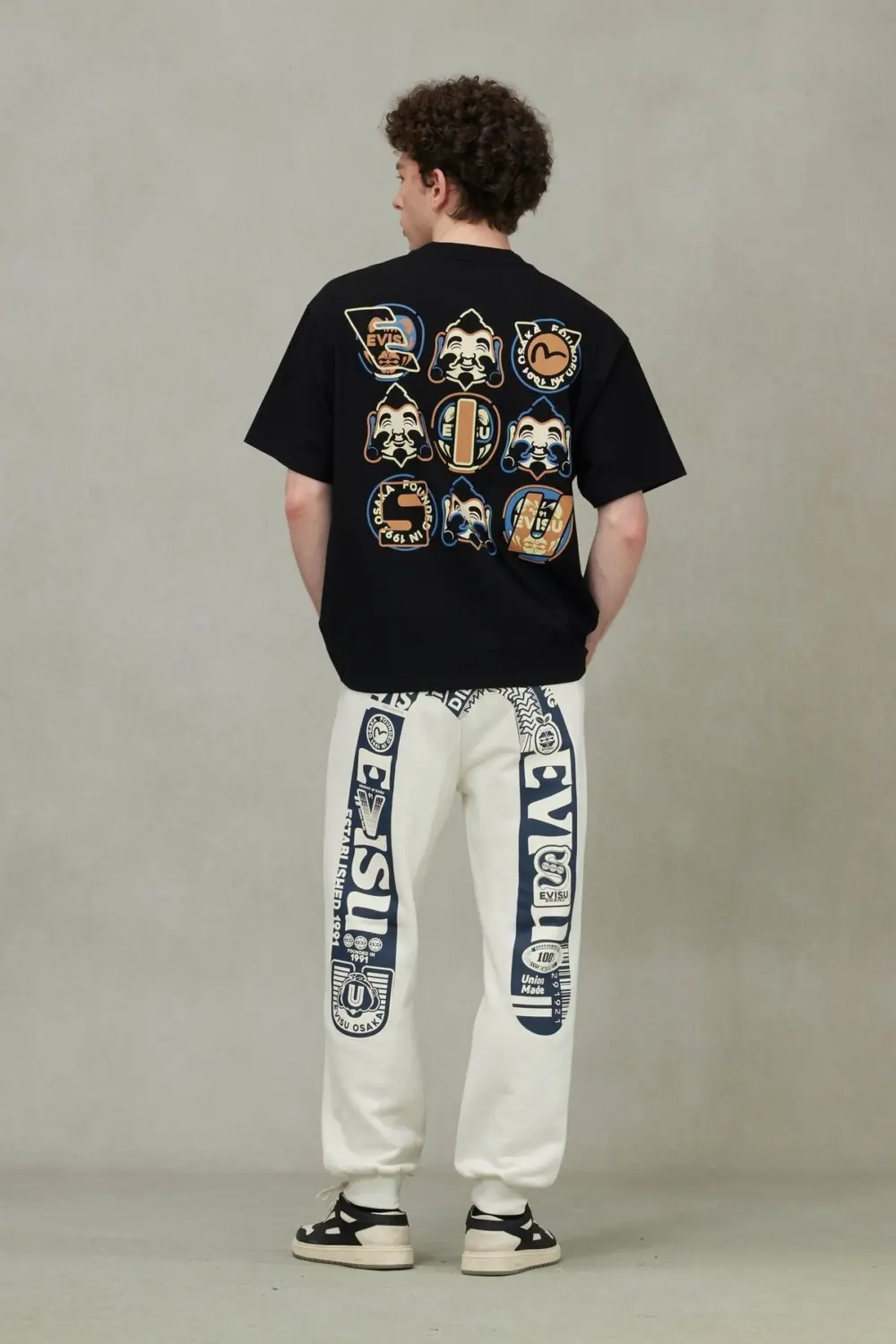 Áo Evisu Godhead And Daruma Print 'Black' 2ESHTM5TS1205LFCT - Ảnh 3