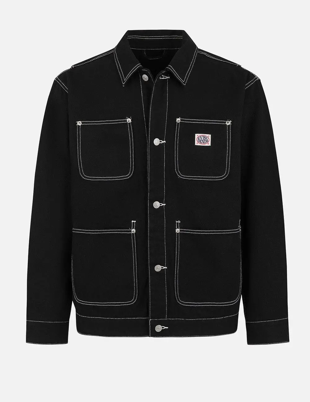 Alternative view of Áo Evisu Godhead and Map Appliqué 'Black' 2ESHTM5JK7001FFCT