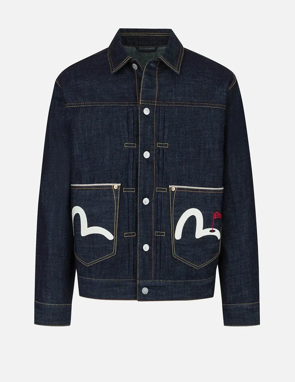Alternative view of Áo Evisu Godhead Golfing Print Jacket 'Indigo' 2ESHTM5DJ1047XXDN