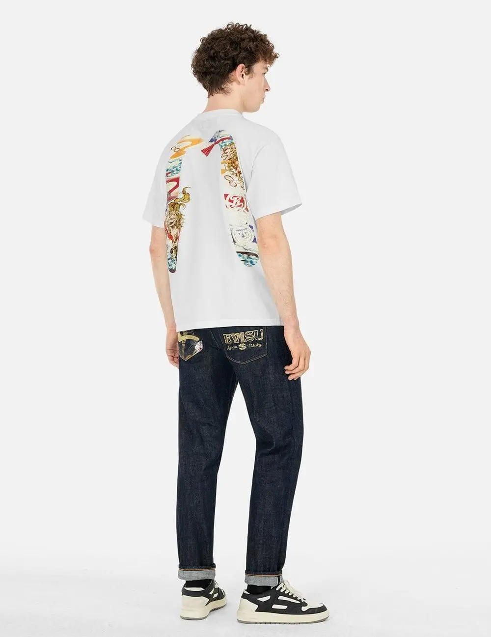 Áo Evisu Hakutaku Daicock Print 2ESHTM5TS1150RXCT - Ảnh 4