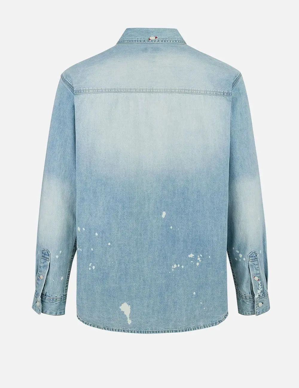 Alternative view of Áo Evisu Inserted Seagull Embroidery Shirt 'Indigo' 2ESHTM5DL1141RXDN