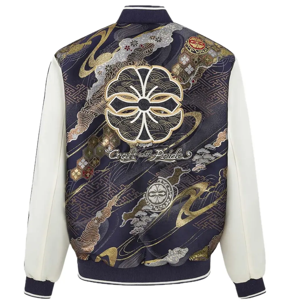 Áo Evisu Kamon Brocade Appliqué 'Navy' 2ESHTM5JK1051XXSN