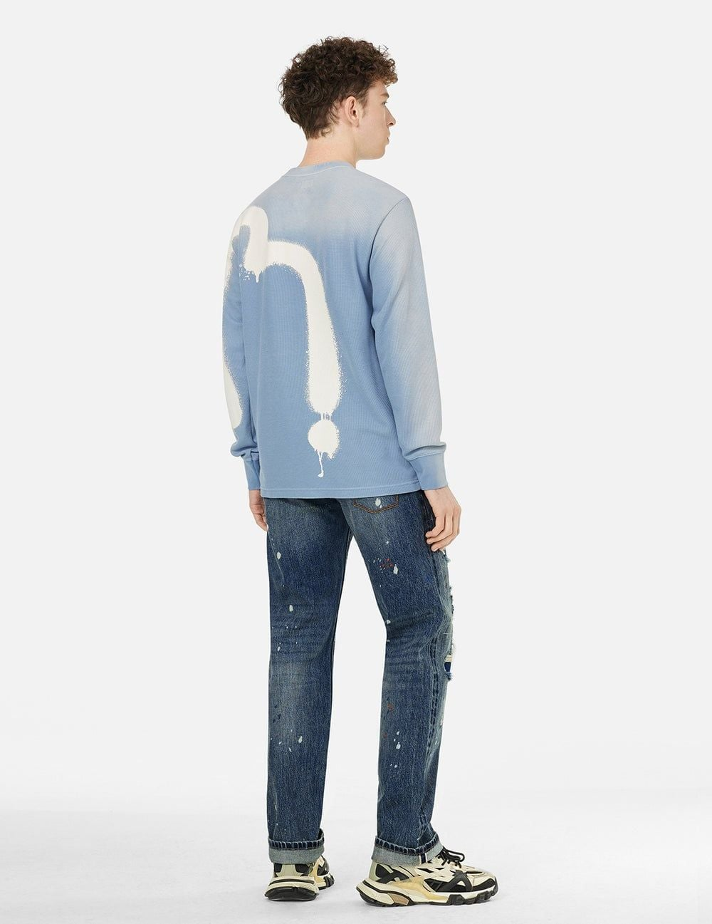 Alternative view of Áo Evisu Logo and Daicock Print 'Blue' 2ESHTM5TL1095RXCT