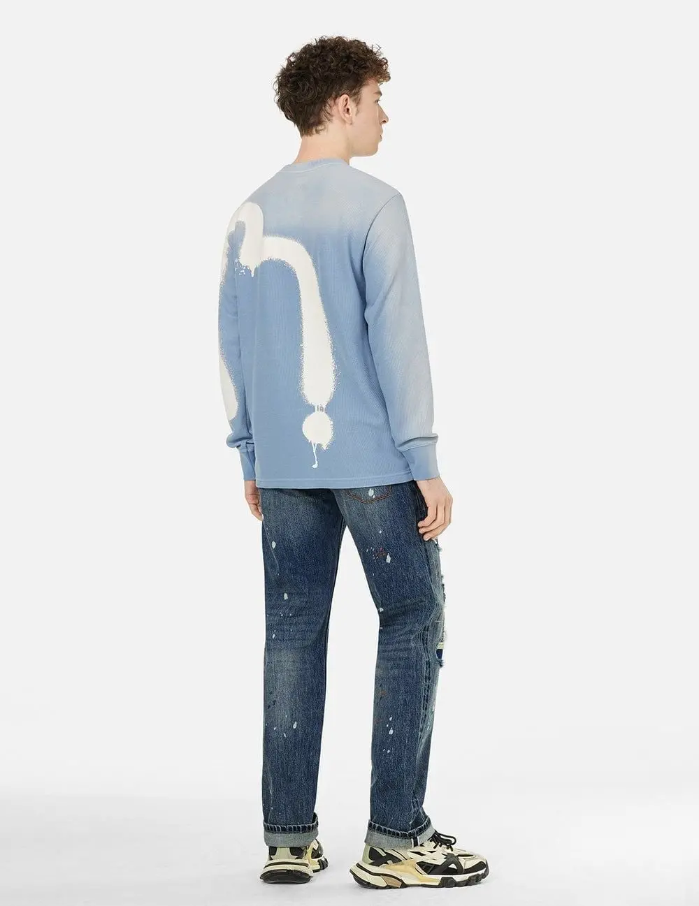 Alternative view of Áo Evisu Logo and Daicock Print 'Blue' 2ESHTM5TL1095RXCT